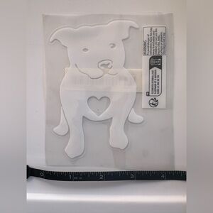 NEW Pitbull White Decal